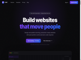create a landing page for a website like Framer